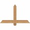 Ekena Millwork Eugene Smooth Timber Gable Bracket, Western Red Cedar, 36"W x 23"H x 3 1/2"D x 3 1/2"F, 15/12 Pitch GBW036X23X0404EUG00SWR - alternate 1